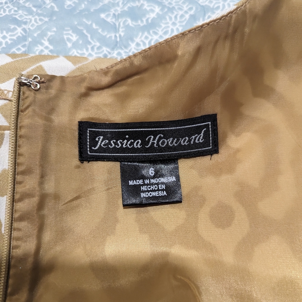 Jessica Howard gold/cream dress - Picture 4 of 7